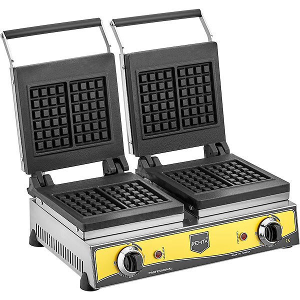Çiftli Kare Model Waffle Makinası Elektrikli