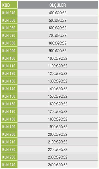 KLN-Tepsi Standı/Cr-Ni Boru